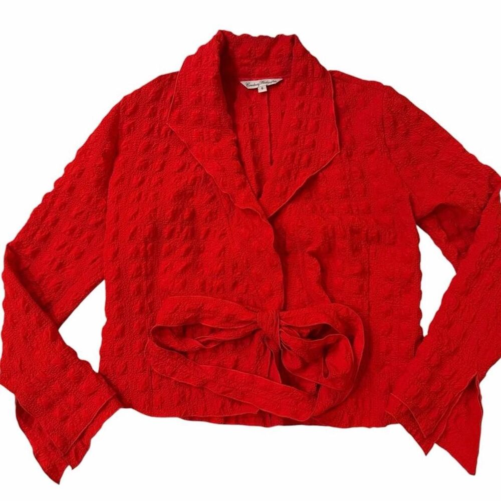 Courtney Washington Red skirt snd jacket set